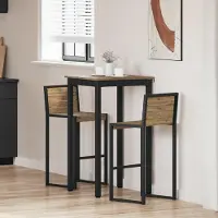 Prolenta Maison Exclusive - Table d'appoint en bois stratifié, forme carrée