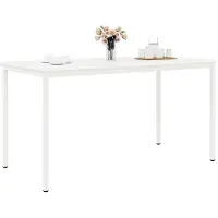 Syfax Table de bar blanc 110 x 55 x 105 cm Pin massif