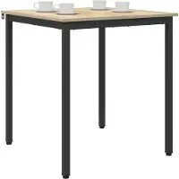 Syfax Table de salle à manger / Table de repas 70 x 70 x 75 cm MÉTAL