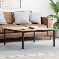Prolenta Maison Exclusive - Table basse Nature 100 x 100 x 45 cm Bois de pin massif