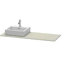 Duravit Console XSquare, 1 découpe à gauche, 1400x16x550mm, XS060GL6060