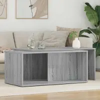 Prolenta Maison Exclusive - Ensemble de deux tables basses, couleur Sonoma gris, dimensions 90 x 48 x 40 cm