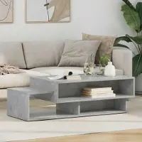 Prolenta Maison Exclusive - Table basse en béton gris 105 x 50 x 32,5 cm Matériau dérivé du bois
