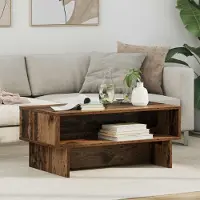 Prolenta Maison Exclusive - Table basse en bois ancien 80 x 46 x 35 cm Matériau dérivé du bois