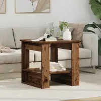 Prolenta Maison Exclusive - Table basse en bois ancien 51 x 50 x 50 cm Matériau dérivé du bois