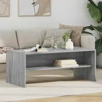 Prolenta Maison Exclusive - Table basse Sonoma grise 100 x 50 x 40 cm Matériau dérivé du bois