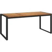 Syfax Table de jardin et pieds en forme de U 180x90x75 cm bois acacia
