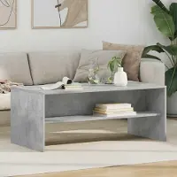 Prolenta Maison Exclusive - Table basse gris béton 100 x 50 x 40 cm en aggloméré