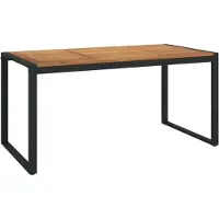Syfax Table de jardin et pieds en forme de U 160x80x75 cm bois acacia