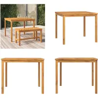 vidaXL Table de jardin 90x90x74 cm Bois massif Acacia - Table de jardin - Tables de jardin - Table - Table de jardin