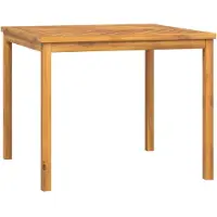 Syfax Table à manger de jardin 90x90x74 cm bois d'acacia solide