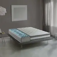 Talamo Italia Amos - Matelas Double, 200x140x27 cm Blanc, Déhoussable Italy