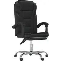 Syfax Fauteuil inclinable de bureau Noir Similicuir