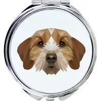 Art-Dog Basset Fauve de Bretagne - Miroir avec photo et imprimé géométrique de la marque