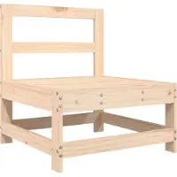 Syfax Canapé central de jardin bois de pin massif