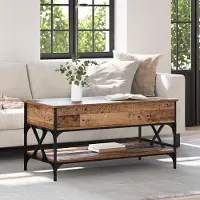 Prolenta Maison Exclusive - Table basse en bois ancien 100 x 50 x 50 cm Matériau dérivé du bois