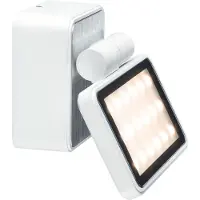 Paulmann Ensemble d'appliques murales spéciales , étanches IP44, avec panneau LED, 1x6,8W, 230V, blanc mat/aluminium brossé