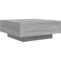 Syfax Table basse sonoma gris 80x80x31 cm bois d'ingénierie
