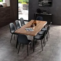 Home Deco Factory Table - - Forest - Extensible - Noir et Marron