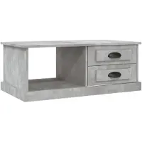 Syfax Table basse Gris béton 90x50x35 cm Bois d'ingénierie
