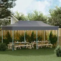 Prolenta Maison Exclusive - Tente de réception pliante 3 x 6 m, couleur anthracite