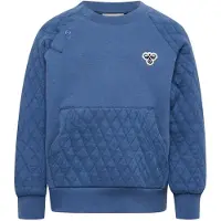 Hummel Mini Loose Quilt Poc Sweatshirt Bleu 92 cm Enfants