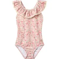 Wheat Maillot de Bain - UV40+ Doris - Powder Fleurs Canard Coqui - - 8 ans (128) - Maillot de Bain