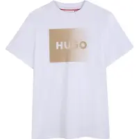 HUGO G01019 Short Sleeve T-shirt Blanc 10 Years Garçon
