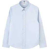 BOSS Chemise en coton Oxford à logo brodé pour enfant