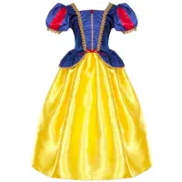 Great Pretenders Déguisement - Blanche-Neige - Bleu/Jaune - - 5-6 ans (110-116) - Costumes