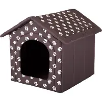 TexCorp Doggy Niche pour chien Lit pour chien Maison pour chien Cave pour chat mittle M - 44 x 38 cm brun avec pattes