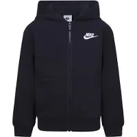 Nike Veste de survêtement 'Club Fleece' noir / blanc