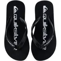 Quiksilver Tongs Chanclas Java Wordmark negro blanco niño pour Uni