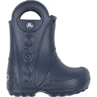 Crocs Botte de pluie unie Kinder Handle It, modèle T, couleur bleu marine, taille 19/20 EU
