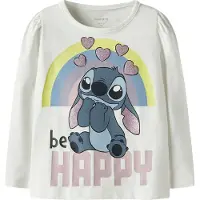 Name it T-Shirt 'NMFDiana Stitch' opal / bleu roi / noir / blanc