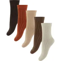 Minymo Chaussettes - 5 Pack - Cocoa Brown - - 31/34 - Chaussettes