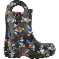 Crocs Mickey Friends Handle It T Rain Boots Noir EU 24-25 Enfants