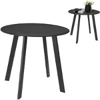 Ambiance Table de balcon | table de terrasse | table de jardin | table d'appoint en METAL 50 cm gris