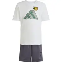 Adidas Ensembles de survêtement Essentials Tee Set Kids garcons - Blanc - 3 / 4 ans