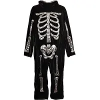 Den Goda Fen Junior Skeleton Costume Noir 5-6 Years Enfants