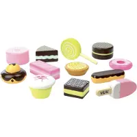 Vilac Jouets de Nourriture - 12 Parties - Ensemble à gâteaux - - UneTaille - Jouets de Nourriture