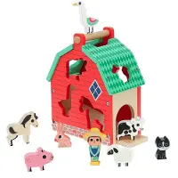 Vilac Trieur de Forme - Bois - Ferme - - UneTaille - Trieur de Forme
