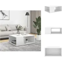 vidaXL Table basse blanche 90x67x33 cm Bois composite - Tables basses