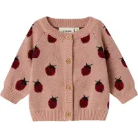 Lil´ Atelier Cardigan 'NBFLULIO' rose ancienne / bordeaux / noir