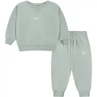 Nike Kids Essential Fleece Crew Long Sleeve Set Vert 24 Months Enfants