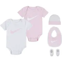 Nike Kids Short Sleeve Set 5 Units Rose 6-12 Months Fille