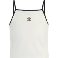 Adidas Haut 'SLIM MINI RIB TANK' noir / blanc cassé