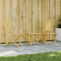 Prolenta Maison Exclusive - 3-tlg. Bistro-Set Bambus