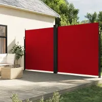 vidaXL Stabli Möbel Marquise latérale extensible Rouge 220x600 cm - Parasols CC2593335 1parcel