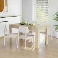 Prolenta Maison Exclusive - Table à manger en chêne Sonoma 140x74,5x76 cm Matériau dérivé du bois